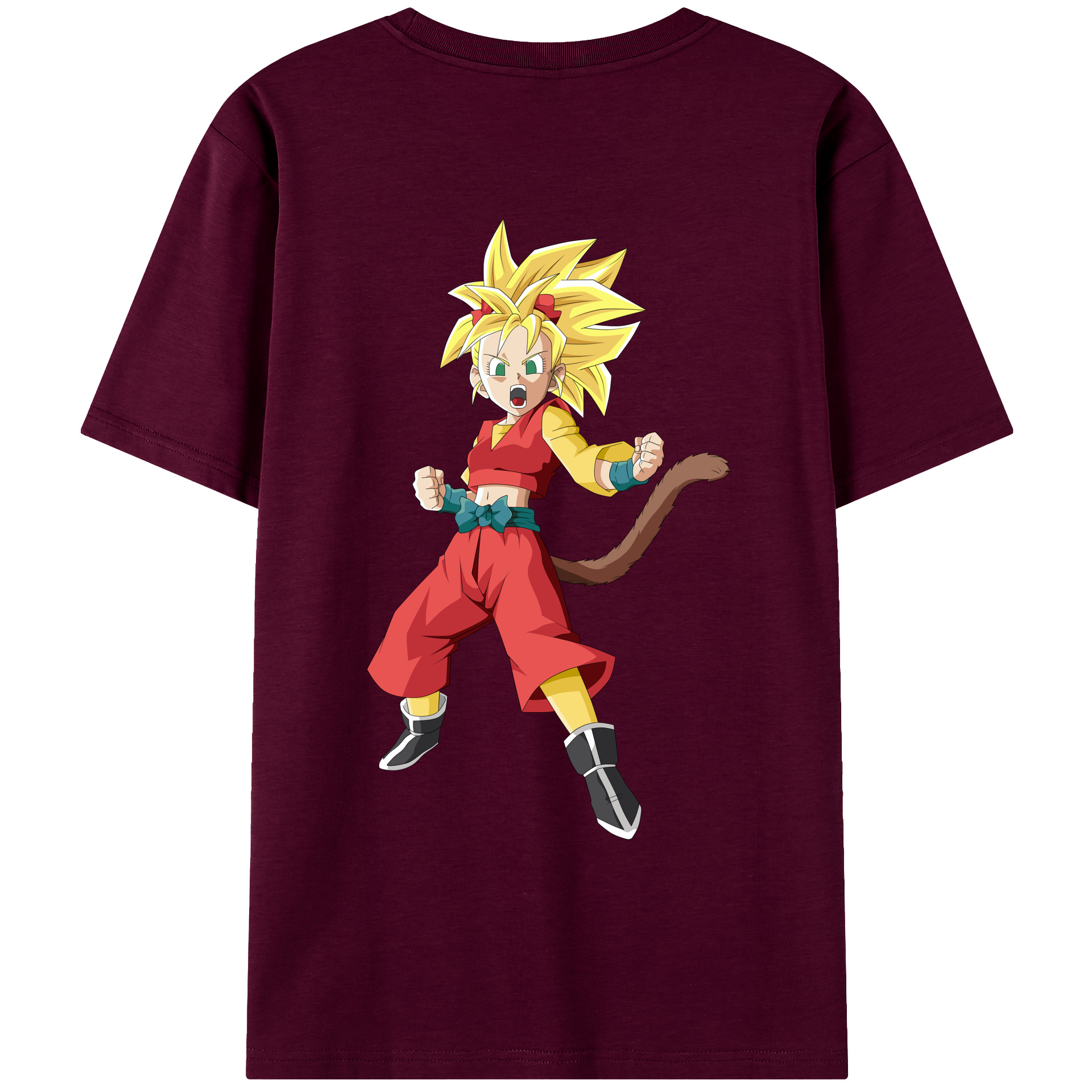 （画像用） ドラゴンボール カリフラ DRAGON BALL Caulifla レディース半袖Tシャツ(バックプリント)